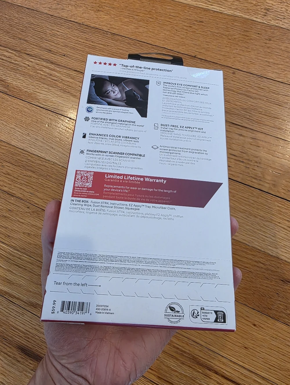 ZAGG XTR4 Bluelight Screen Protector Galaxy S25 Ultra